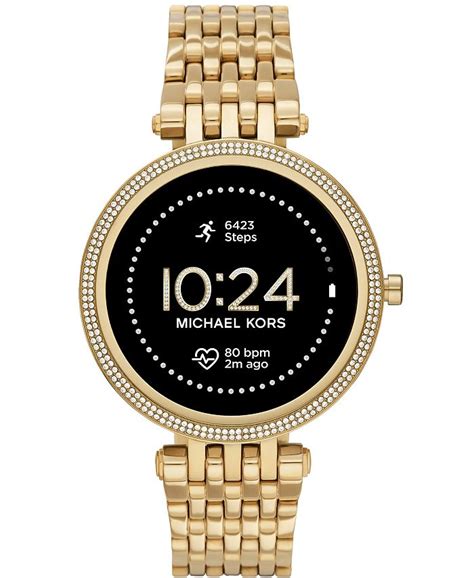 michael kors access reid gold tone hybrid smartwatch|Michael Kors Access Gen 5E MKGO Two.